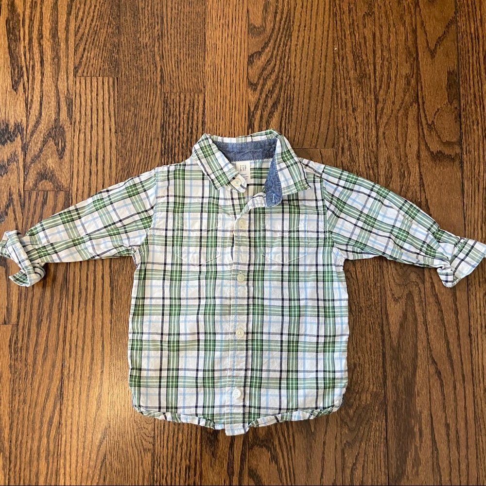 Baby Gap Plaid button down shirt